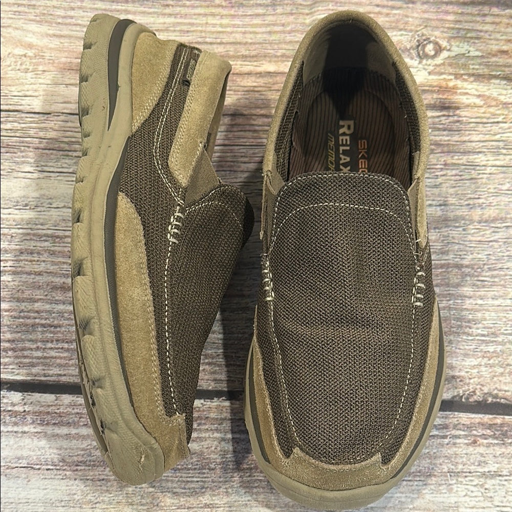 Skechers Brown Sz 10 Relaxed Fit Slip-On Comfort Walking Shoe - Picture 7 of 7